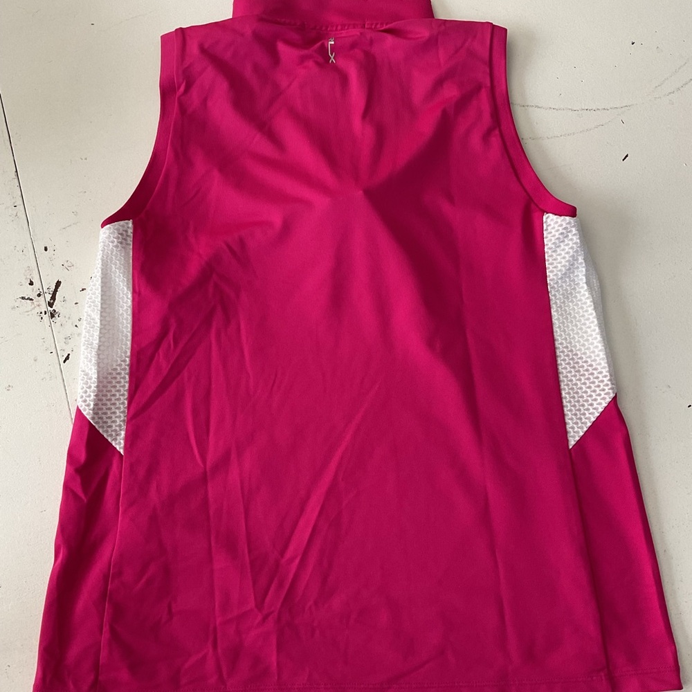 Ralph Lauren Golf Women’s Sleeveless Performance Top in Hot Pink